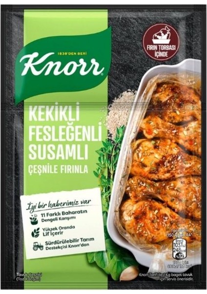Fırında Tavuk Çeşnisi Kekikli Fesleğenli Susamlı 29 Gram