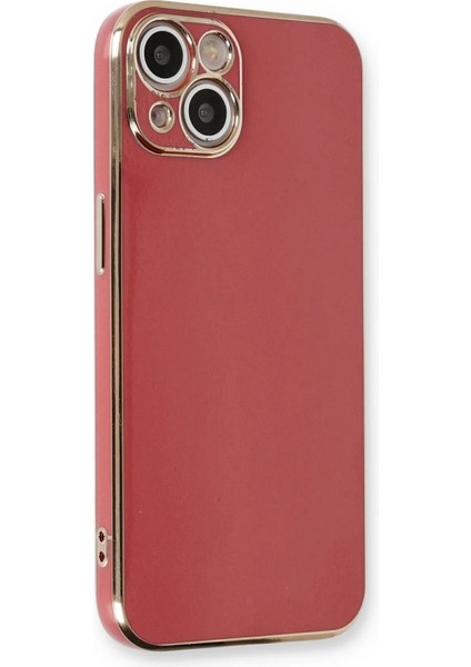 Bfs iPhone 13 Kılıf Volet Silikon - Kırmızı
