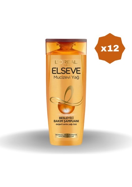 Mucizevi Yağ Besleyici Bakım Şampuanı 300 ml - (12 Adet)