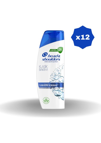 Head & Shoulders Klasik Bakım Şampuan 330 ml - (12 Adet)