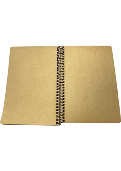 A5 Defter Spiralli Kraft Defter 17 x 24 100 Sayfa fiyatları