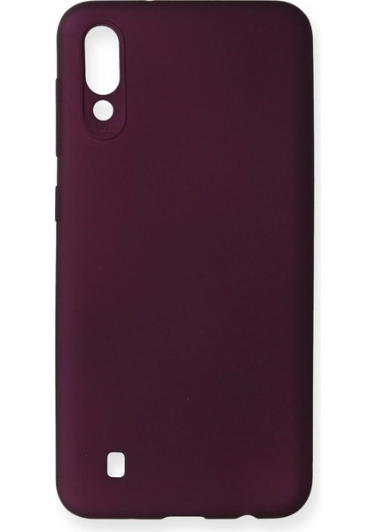 Bfs Samsung Galaxy M10 Kılıf First Silikon - Mürdüm