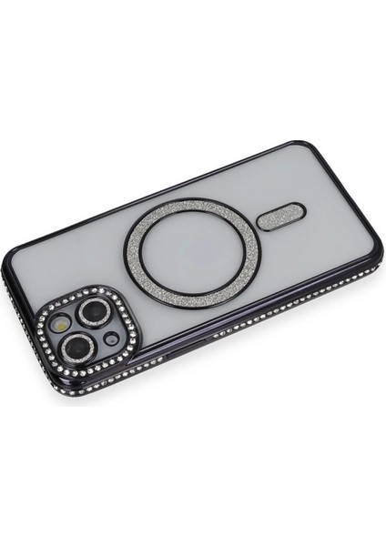 Bfs iPhone 14 Kılıf Joke Simli Magneticsafe Kılıf - Siyah fiyatları