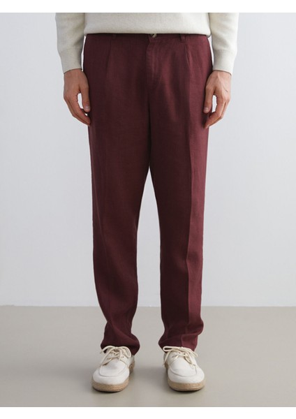 Yeni Sezon Standart Kalıp Keten Erkek Pantolon fiyatları