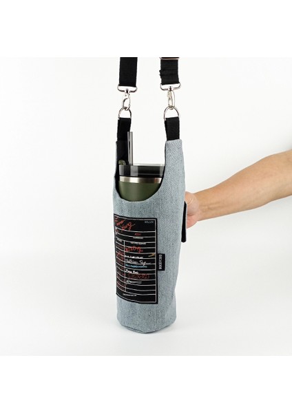 El Yapımı Forever Young Kot Matara Termos Kılıfı Kulplu Model Quencher Pipetli 1,18