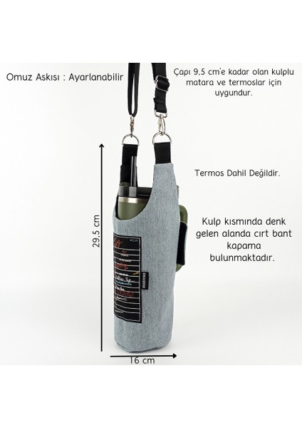 El Yapımı Forever Young Kot Matara Termos Kılıfı Kulplu Model Quencher Pipetli 1,18 fiyatları