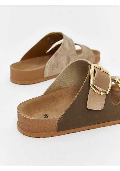 Yeni Sezon Çift Bantlı Kadın Terlik indirimleri