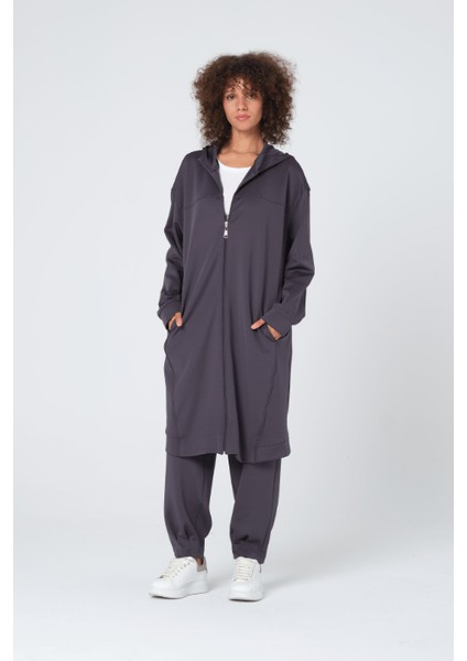 Fermuarlı Scuba Uzun Ceket fiyatları