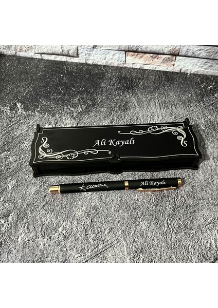 Öğretmenler Gününe Özel Metal Roller Kalem Isimli + Ahşap Kutu / Öğretmen / Hediye/ Kişiye Özel / 24 Kasım modelleri