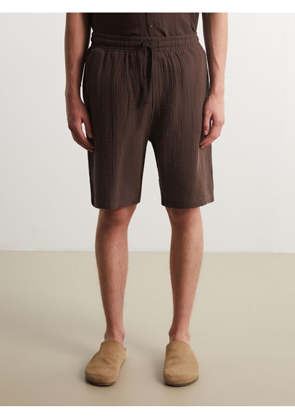 Yeni Sezon Rahat Kalıp Erkek Müslin Şort fırsatları