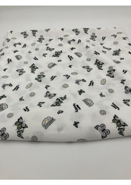 Desenli Viskon Kumaş 150 cm – Çiçekli ve Kelebekli Reaktif Baskı | Hafif ve Nefes Alan Doku fiyatları