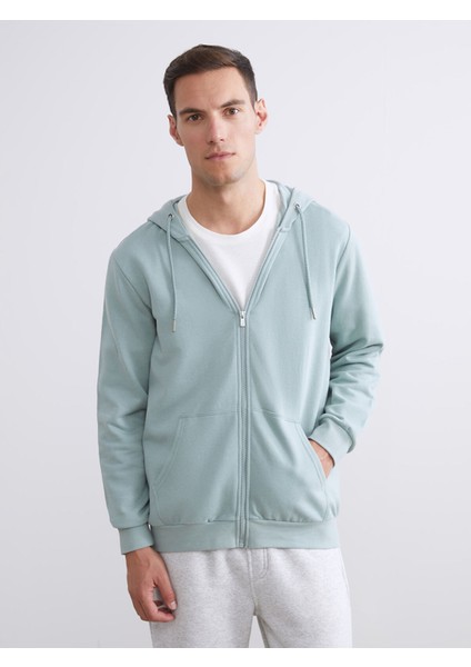 Yeni Sezon Kapüşonlu Uzun Kollu Erkek Fermuarlı Sweatshirt fiyatları