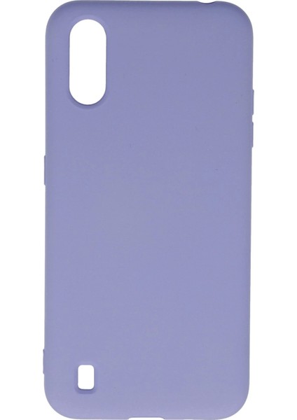 Bfs Samsung Galaxy A01 Kılıf Nano Içi Kadife Silikon - Lila