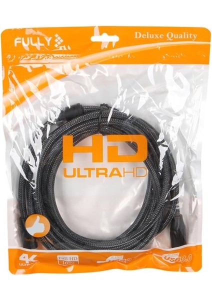 Fully G-507B 19+1 Pin V2.0 4K 60hz 3 Metre Örgülü Gold Hdmı Kablo fırsatları
