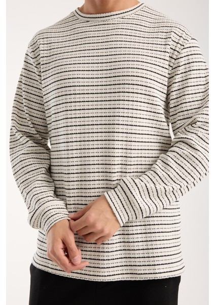 Pamuklu Erkek Oversize Triko Sweatshirt | Uzun Kollu, Bisiklet Yaka, Günlük Rahat Model indirimleri