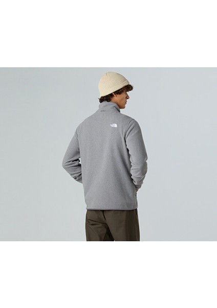 M Glacier Fleece Jacket Erkek Outdoor Polar Ceket NF0A8D0RCQI1 Gri fırsatları