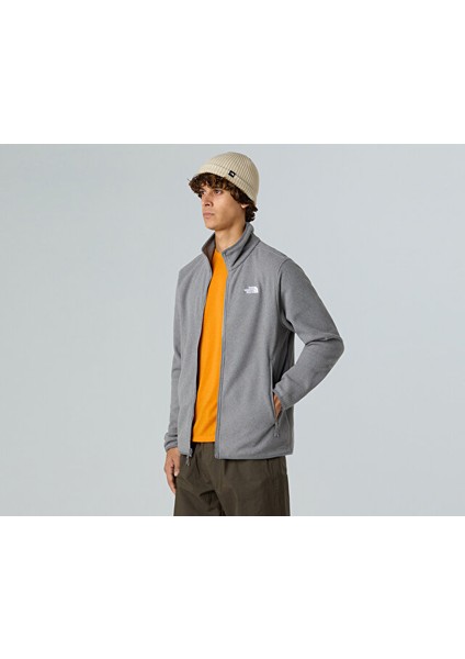 M Glacier Fleece Jacket Erkek Outdoor Polar Ceket NF0A8D0RCQI1 Gri indirimleri