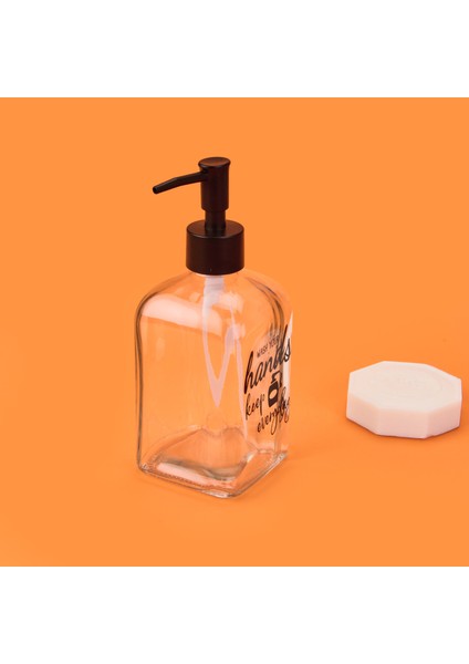 Motto Temalı Cam Sıvı Sabunluk - Şeffaf fiyatları