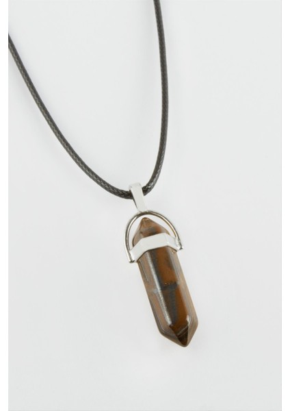 Ds-Derin Kaplangözü Point Kolye-Kahverengi fiyatları