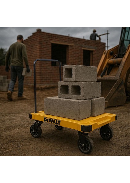 Dewalt DWT710 200KG Profesyonel Katlanabilir Dört Tekerlekli Yük ve Paket Taşıma Arabası fırsatları