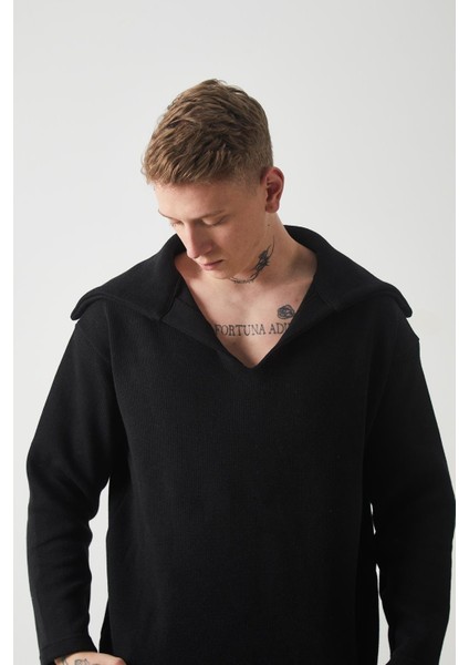 R-5850 Yaka Detaylı Örme Sweat fırsatları