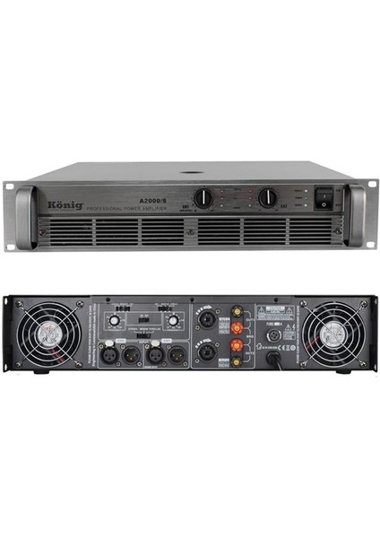 König A-2000 /s 4 Ohm 2X980 W Power