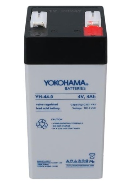Yokohama Yh-44.0 4 Volt - 4 Amper Dik Akü (46X46X100 Mm) modelleri