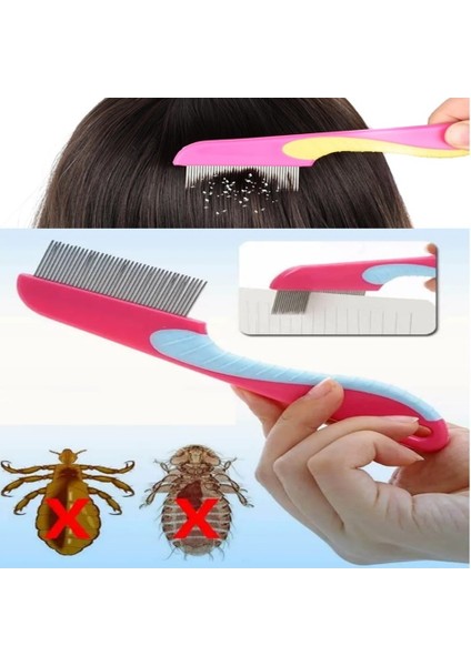 Uzun Saplı Klasik Saç Bit Tarağı Metal Dişli Bit Pire Tarağı fiyatları