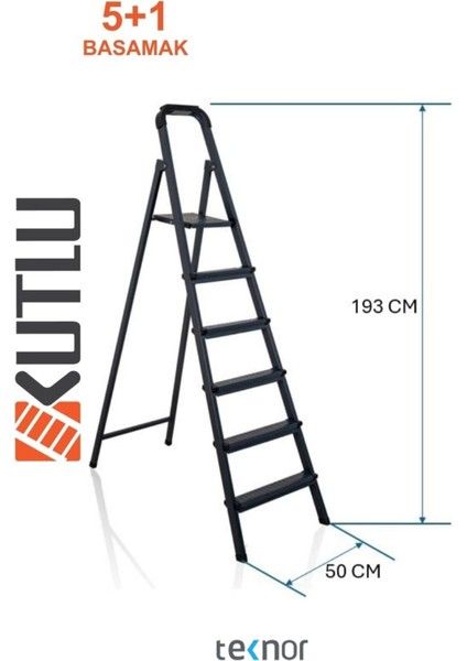 Kutlu Dayanıklı Metal Basamaklı Merdiven fiyatları