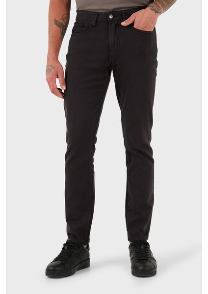 Streç Pamuklu Slim Fit Normal Bel Dar Paça Jeans Erkek Kot Pantolon XM000070 AF18826 UB101