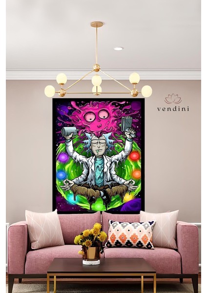 Rick And Morty , Canlı Renkler Duvar Örtüsü Duvar Halısı Wall Tapestry fiyatları