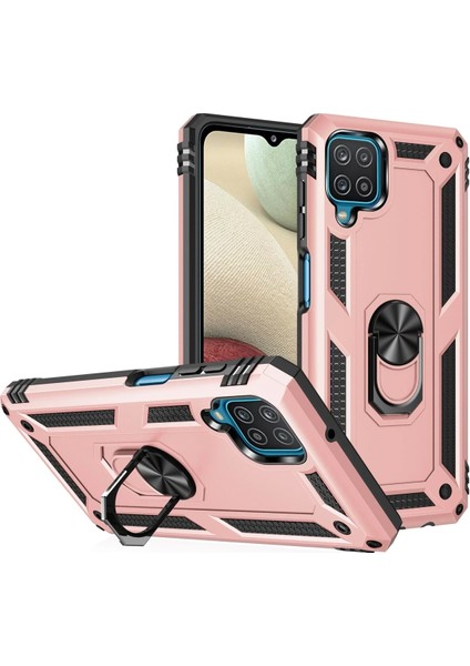 Bfs Samsung Galaxy A22 Kılıf Sofya Yüzüklü Silikon Kapak - Rose fiyatları