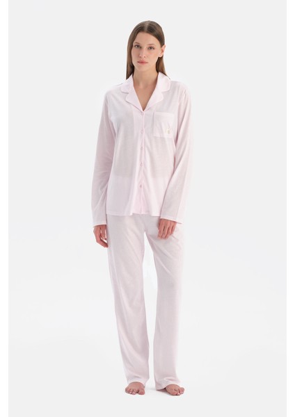 Çizgili Gömlek Pantolon Takım