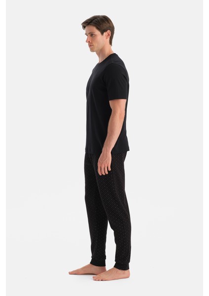 Mıkroprınt Desenli Interlok Pantolon modelleri