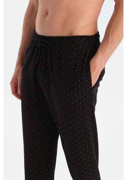 Mıkroprınt Desenli Interlok Pantolon indirimleri