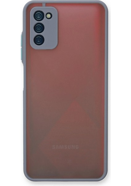 Bfs Samsung Galaxy A03S Kılıf Montreal Silikon Kapak - Gri