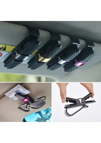 Araç Içi Güneşliğe Takılan 2&amp;apos;li Gözlük,kart,para Takmalık Aparat (4915) fiyatları