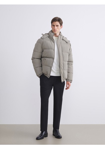 Yeni Sezon Rahat Kalıp Kapüşonlu Erkek Şişme Mont fiyatları