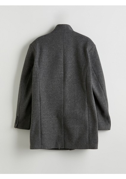 Yeni Sezon Standart Kalıp Dik Yaka Erkek Kaşe Kaban modelleri