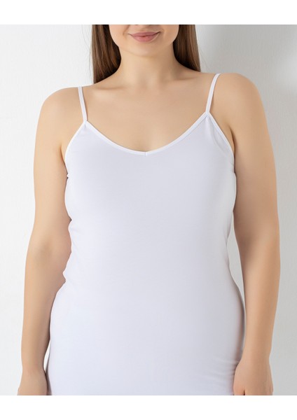 Kadın Battal Lycralı Ip Askılı Atlet 3'lü C801-002