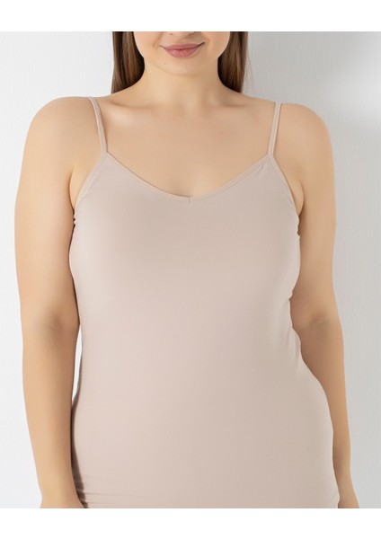 Kadın Battal Lycralı Ip Askılı Atlet 3'lü C801-002