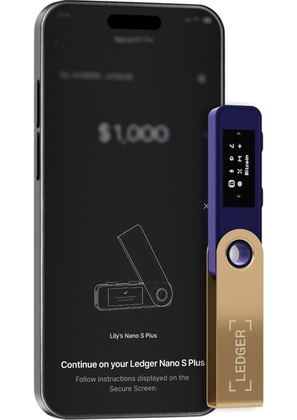 Nano S Plus Nebula Kızılı Kripto Donanım Cüzdanı