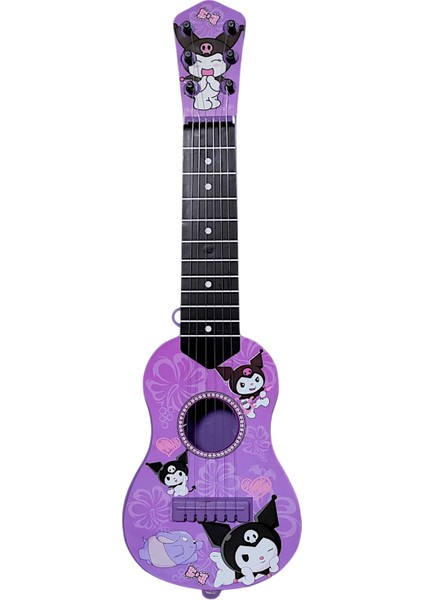 Mor Oyuncak 6 Telli Kuromi Desenli Ispanyol Gitar 50 Cm. Okul Gösteri Gitarı fiyatları