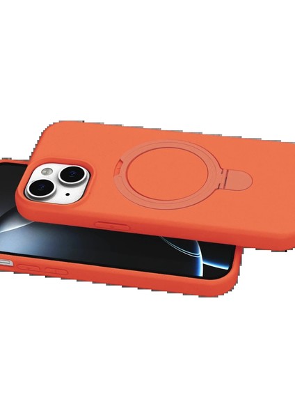 Bfs Apple iPhone 15 Plus Regal Magsafe Standlı Kapak - Turuncu fiyatları