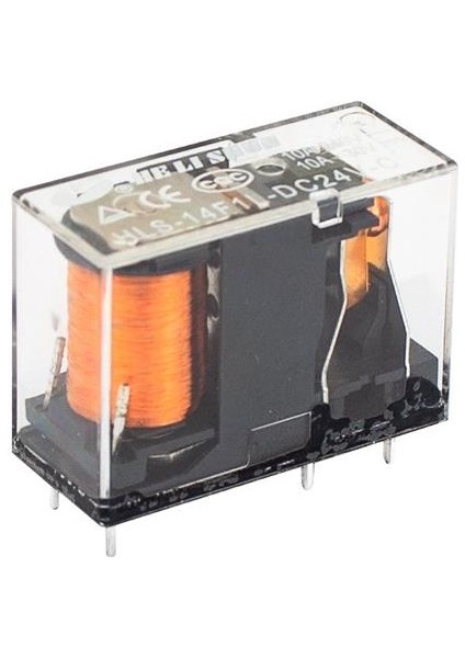 24 Volt Röle Tek Kontak 5 Bacak 10 Amper