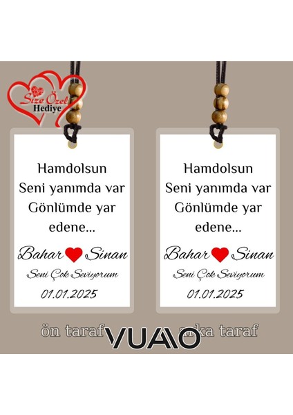 Kişiye Özel Isimli, Fotoğraflı ve Sözlü Araba Süsü - Araba Dikiz Aynası Süsü - Size Özel Hediye fiyatları