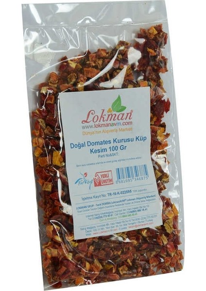 Domates Kurusu Küp Kesim 100 gr Paket fiyatları