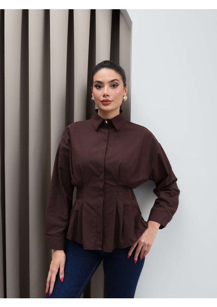 Gizli Düğme Pensli Gömlek