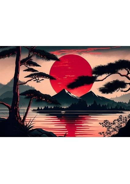 Günbatışının Kızıllığı Duvar Örtüsü Duvar Halısı Wall Tapestry fırsatları