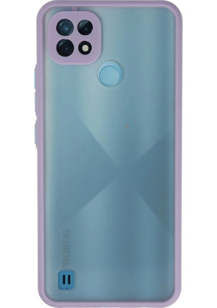 Bfs Realme C21 Kılıf Montreal Silikon Kapak - Mor